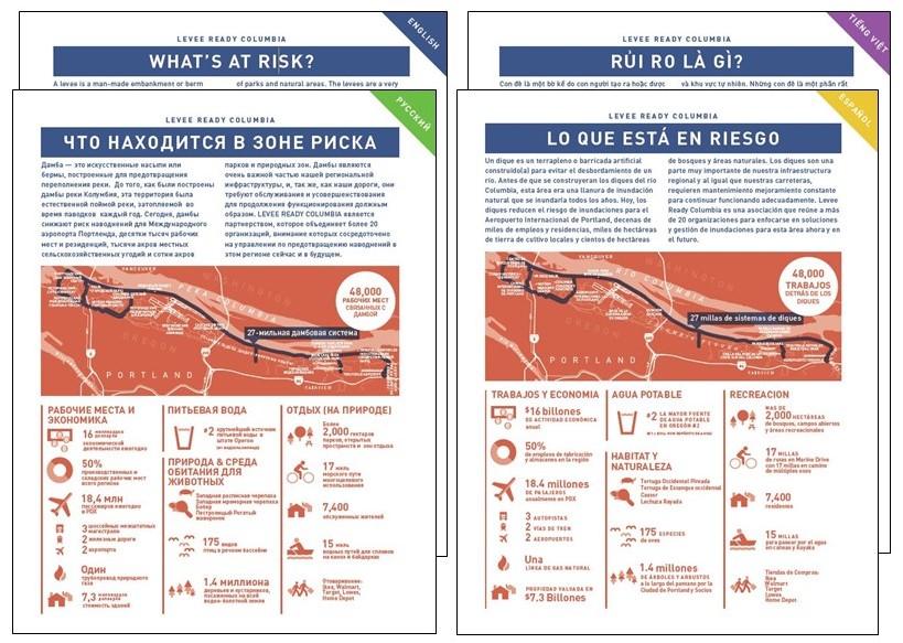 What's At Risk Handout in Four Languages