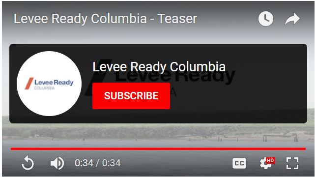 Screenshot of a Levee Ready Columbia video on YouTube