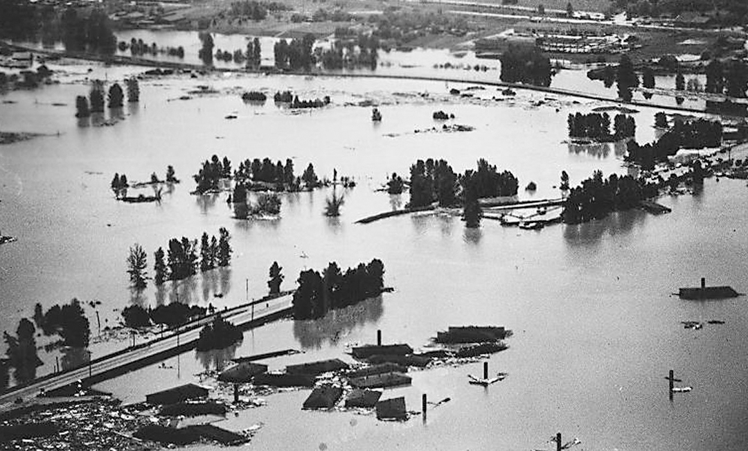 Photo of Vanport after the flood